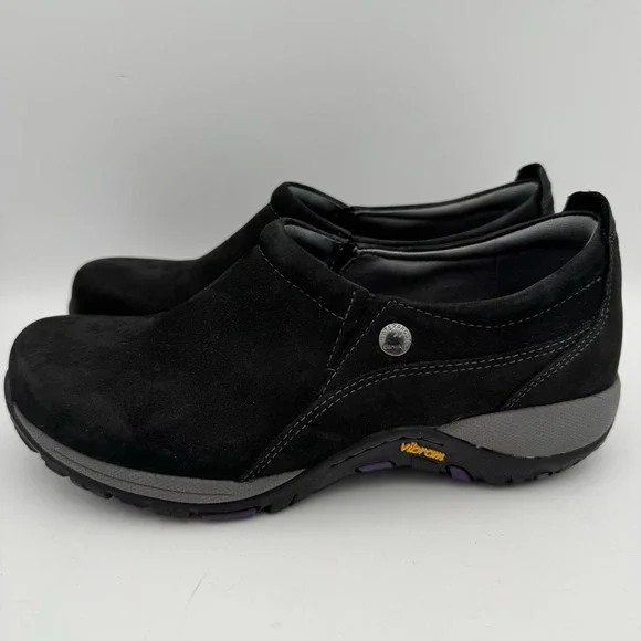 Dansko Size 36 EU Black Suede Leather Mule Clogs Slip Resistant US 6 Workwear - Picture 2 of 7